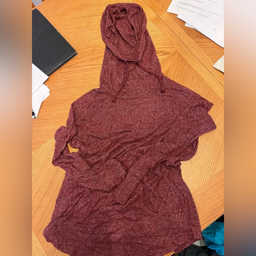 Burgundy, light hoodie